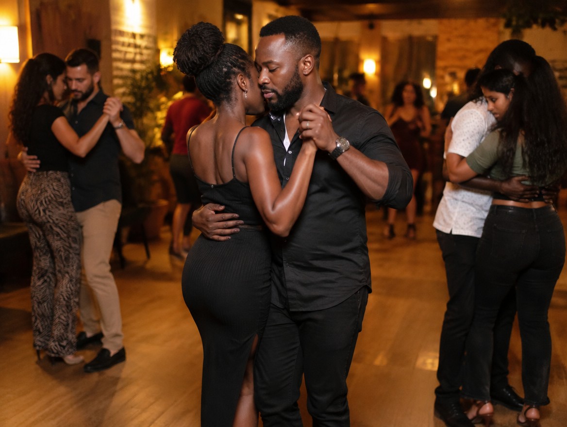 Kizomba çalışmasından bir kare
